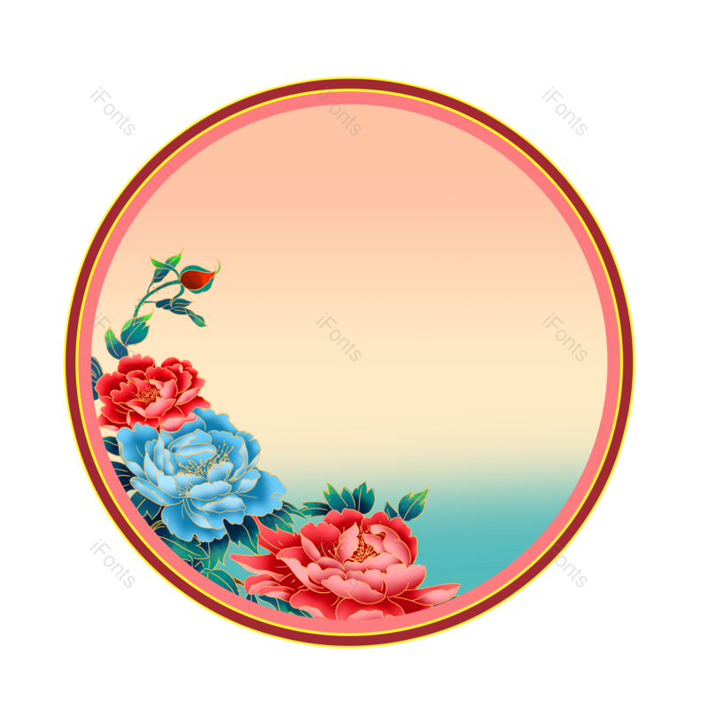 中国风图片,卡通元素,卡通素材PNG,中国风边框免抠素材